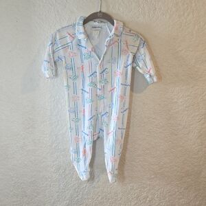 Adorable Pastel Striped Kids Footie